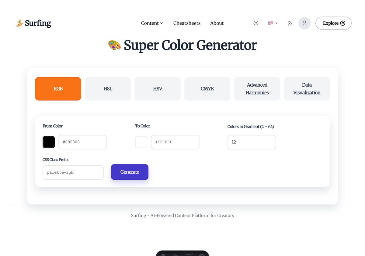 Color Survival Guide and the Super Color Generator